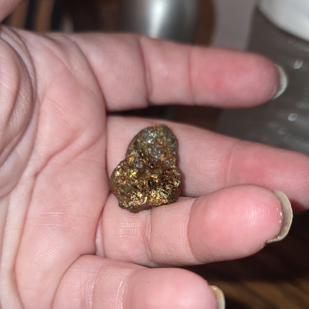 Small Chip Of Peacock Ore